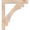 Ekena Millwork Merced Block Smooth Bracket w/ Offset Brace, Douglas Fir, 5 1/2"W x 30"D x 34"H BKT0604X30X34MRC05SDF - alternate 2